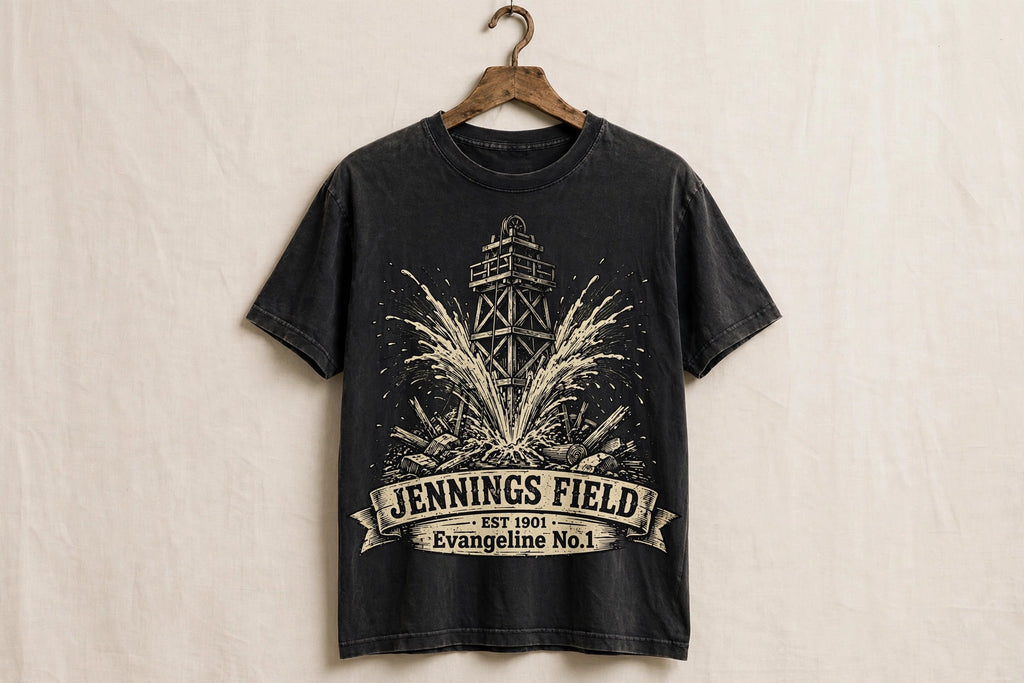 Louisiana Heritage Collection - Evangeline fields - history and tee shirt