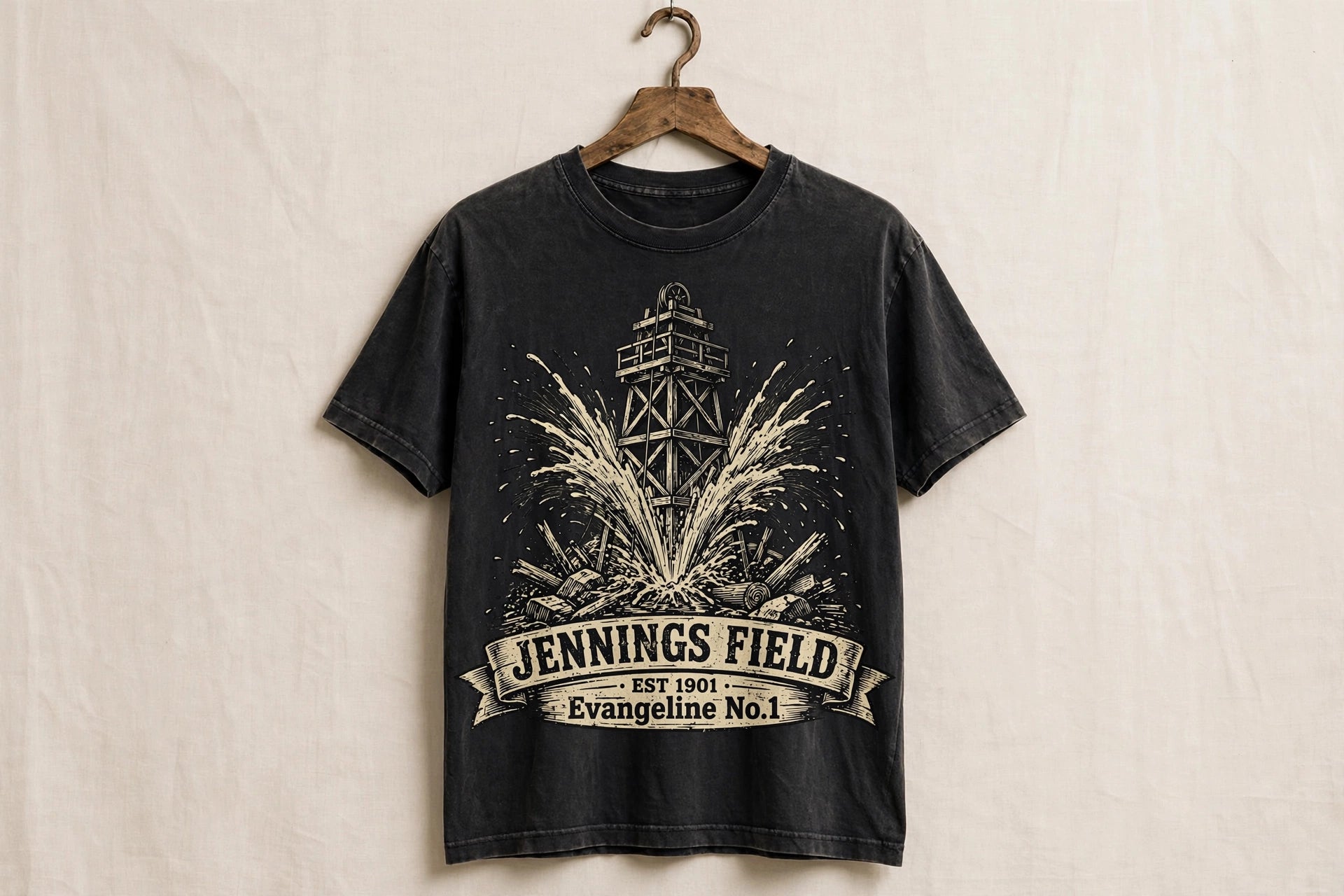 Louisiana Heritage Collection - Evangeline fields - history and tee shirt